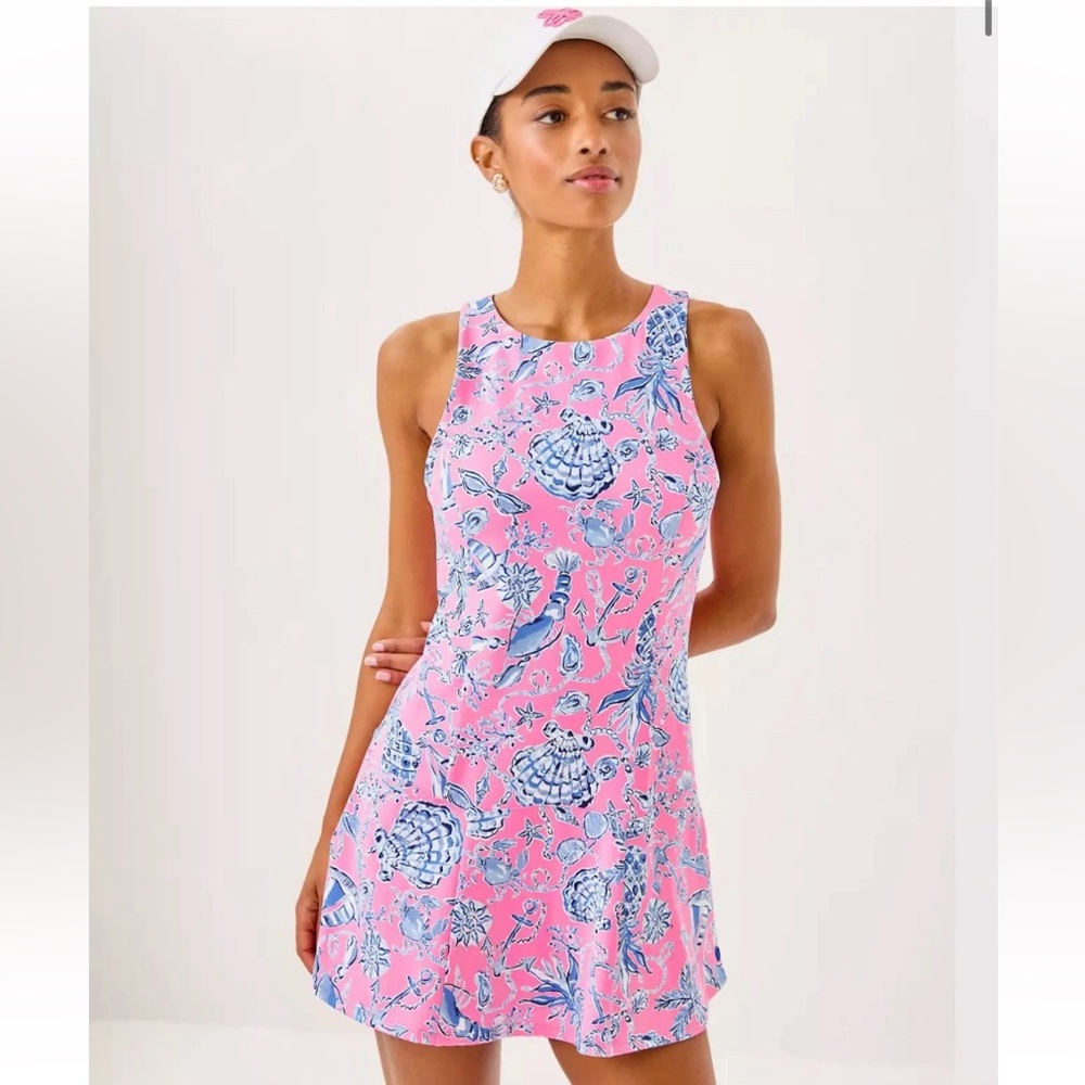 NWOT Lilly Pulitzer UPF 50 Luxletic Westley Active Dress Rousseau Barefoot Pink - Picture 9 of 9